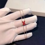 【Valeron Jewelry】JEUX BRACELET CARNELIAN PINK GOLD 1 DIAMOND - Image 3