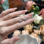 【Valeron Jewelry】JEUX DE SILVER DIAMOND EARRINGS - Image 3