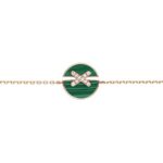 【Valeron Jewelry】JEUX DE BRACELET MALACHITE PINK GOLD DIAMONDS