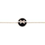 [Valeron Jewelry] JEUX DE BRACELET ONYX PINK GOLD DIAMOND