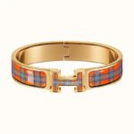 【Valeron Jewelry】H TARTAN BRACELET 12MM - Image 2