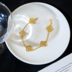 【Valleron Jewelry】CLOVER 5 MOTIFS BRONZING BRACELET - Image 11