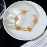 【Valleron Jewelry】CLOVER 5 MOTIFS BRONZING BRACELET - Image 7