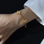 【Valleron Jewelry】CLOVER 5 FLOWERS LASER BRACELET - Image 5