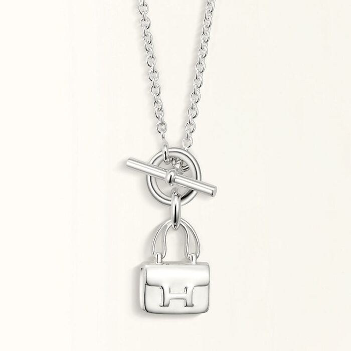 【Valleron Jewelry】POP H PEDANT SILVER NECKLACE - Image 2