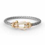 【Valeron Jewelry】FORCE LARGE HORSESHOE FULL DIAMOND BRACELET GOLD