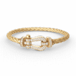 【Valeron Jewelry】FORCE LARGE HORSESHOE FULL DIAMOND BRACELET GOLD - Image 3