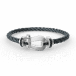 【Valleron Jewelry】FORCE LARGE HORSESHOE BLACK DIAMOND BRACELET SILVER - Image 6