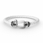 【Valleron Jewelry】FORCE LARGE HORSESHOE BLACK DIAMOND BRACELET SILVER - Image 2