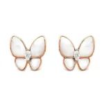 【Valeron Jewelry】BUTTERFLY MOP DIAMOND EARRINGS