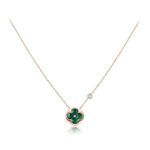 【Valerone Jewelry】SUN PEDANT PINK GOLD 1 DIAMOND NECKLACE - Image 2