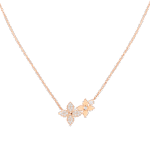 【Valerone Jewelry】STAR BLOSSOM NECKLACE PINK GOLD DIAMONDS - Image 2