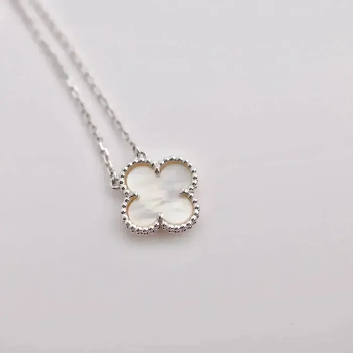 【Valleron Jewelry】CLOVER  15MM WHITE MOTHER-OF-PEARL SILVER - Image 1