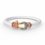 【Valeron Jewelry】FORCE LARGE HORSESHOE  COLORED DIAMOND BRACELET ROSE GOLD - Image 12