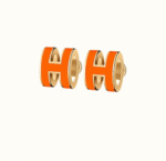 【Valeron Jewelry】MINI POP H EARRINGS ORANGE - Image 2