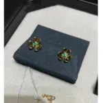 【Valeron Jewelry】FRIVOLE  FLOWER MALACHITE EARRINGS - Image 4
