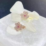 【Valeron Jewelry】FRIVOLE PINK GOLD FLOWER DIAMOND EARRINGS - Image 7