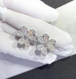 【Valeron Jewelry】FRIVOLE SILVER FLOWER DIAMOND EARRINGS - Image 6
