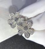 【Valeron Jewelry】FRIVOLE SILVER FLOWER DIAMOND EARRINGS - Image 7