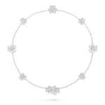 【Valeron Jewelry】FRIVOLE SILVER 9 FLOWERS NECKLACE - Image 2