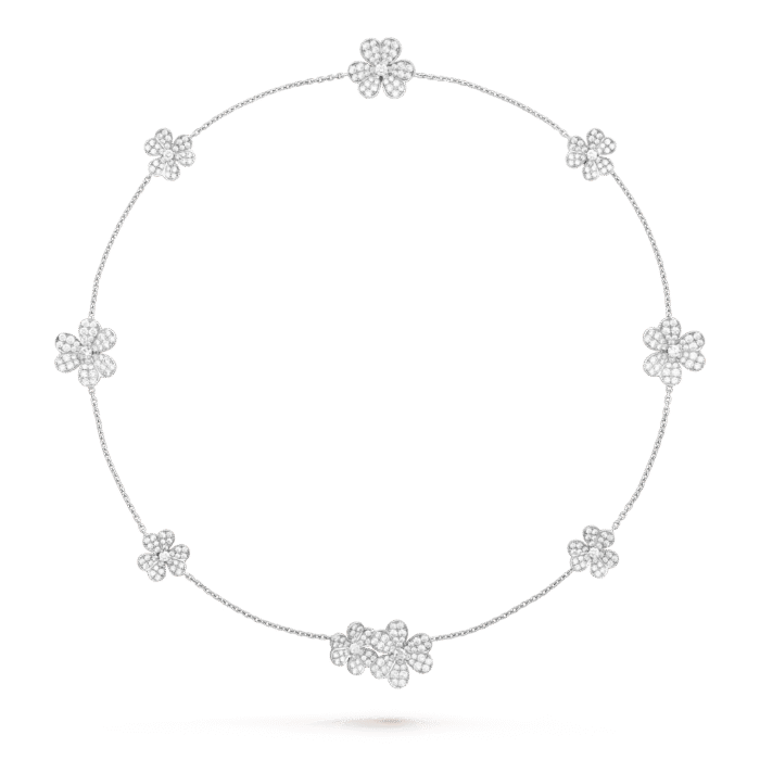 【Valeron Jewelry】FRIVOLE SILVER 9 FLOWERS NECKLACE - Image 2