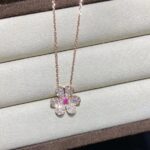 【Valleron Jewelry】FRIVOLE ROSE GOLD FLOWER DIAMOND NECKLACE - Image 5