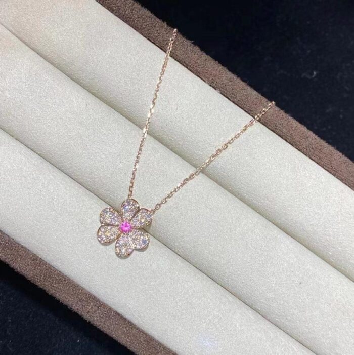 【Valleron Jewelry】FRIVOLE ROSE GOLD FLOWER DIAMOND NECKLACE - Image 7