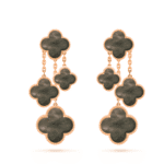 【Valeron Jewelry】CLOVER EARRINGS DARK MOP 4 MOTIFS ROSE GOLD