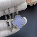 【Valleron Jewelry】CLOVER SILVER CHALCEDONY BIG CLOVER NECKLACE - Image 2
