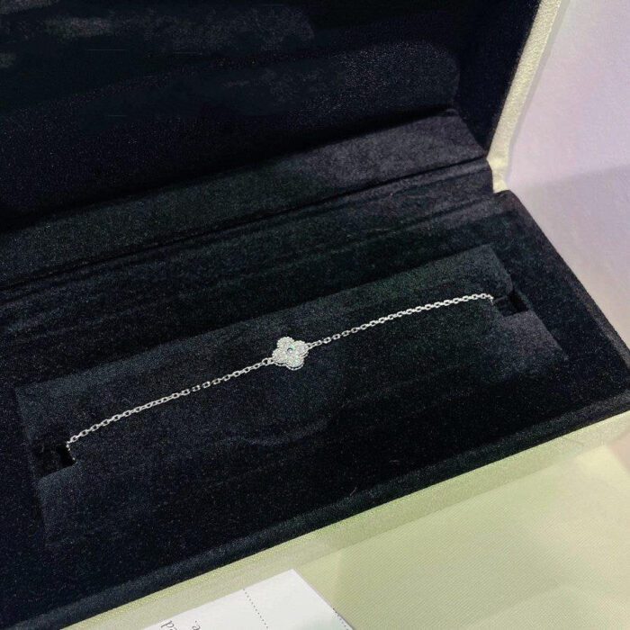 【Valleron Jewelry】CLOVER  SINGLE FLOWER BRACELET SILVER - Image 2