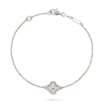 【Valleron Jewelry】CLOVER  SINGLE FLOWER BRACELET SILVER