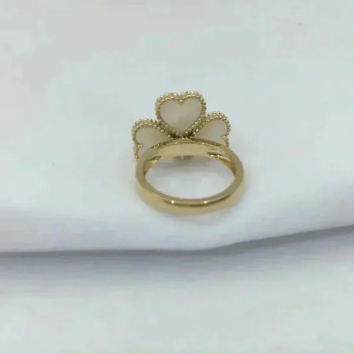 【Valeron Jewelry】SWEET CLOVER WHITE MOP RING - Image 6