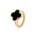【Valeron Jewelry】CLOVER ONYX RING