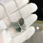 【Valeron Jewelry】LARGE BUTTERFLY SILVER PENDANT DIAMOND NECKLACE - Image 3