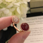 【Valeron Jewelry】PERLEE COULEURS DIAMOND ROSE GOLD BETWEEN THE FINGER RING