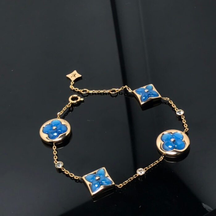 【Valeron Jewelry】STAR AND SUN 4 MOTIF BLUE BRACELET - Image 3