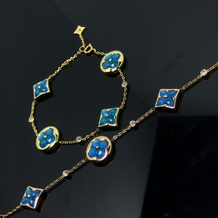 【Valeron Jewelry】STAR AND SUN 4 MOTIF BLUE BRACELET - Image 4