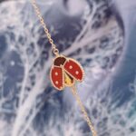 【Valeron Jewelry】LUCKY SPRING 1 MOTIF PINK GOLD BRACELET - Image 2