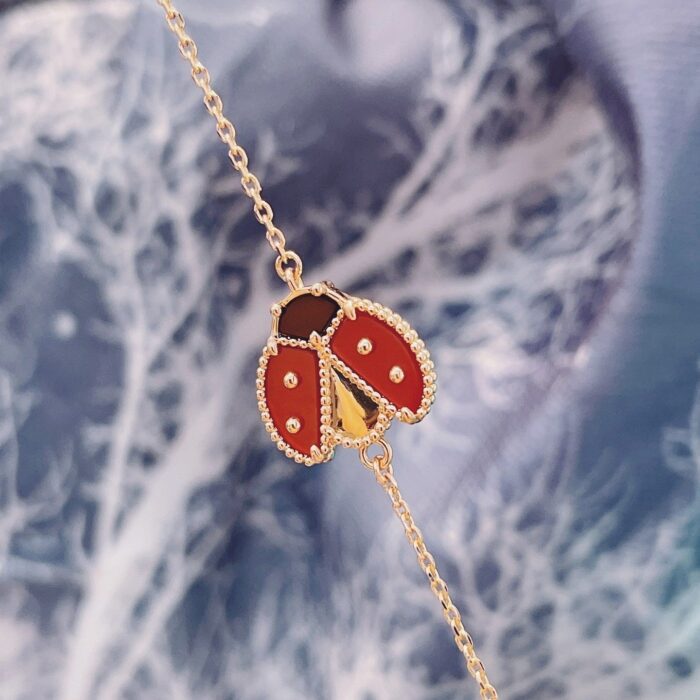 【Valeron Jewelry】LUCKY SPRING 1 MOTIF PINK GOLD BRACELET - Image 2