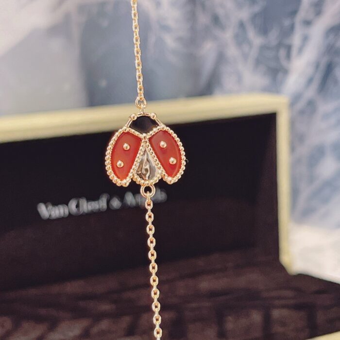 【Valeron Jewelry】LUCKY SPRING 1 MOTIF PINK GOLD BRACELET - Image 3