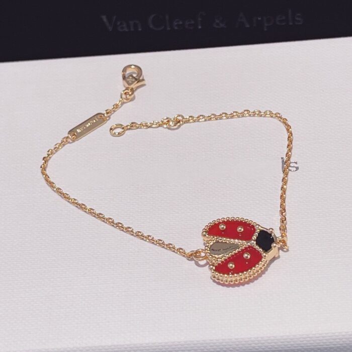 【Valeron Jewelry】LUCKY SPRING 1 MOTIF PINK GOLD BRACELET - Image 5