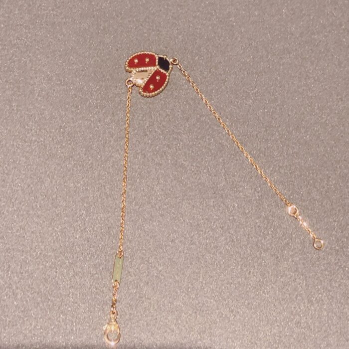 【Valeron Jewelry】LUCKY SPRING 1 MOTIF PINK GOLD BRACELET - Image 6