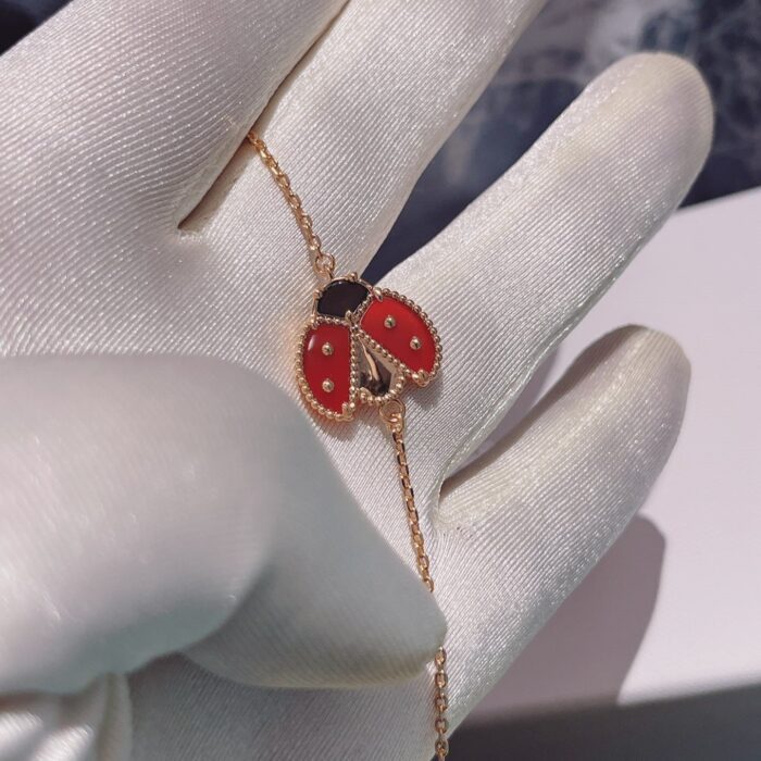 【Valeron Jewelry】LUCKY SPRING 1 MOTIF PINK GOLD BRACELET - Image 9