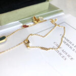 【Valeron Jewelry】LUCKY SPRING 4 MOTIFS ROSE GOLD NECKLACE - Image 5