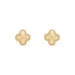 【Valeron Jewelry】CLOVER MEDIUM 1 MOTIFS LASER EARRINGS - Image 2