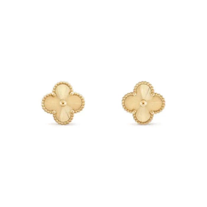 【Valeron Jewelry】CLOVER MEDIUM 1 MOTIFS LASER EARRINGS - Image 2