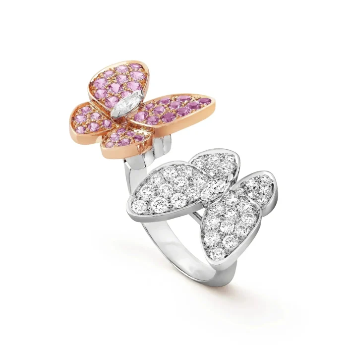 【Valeron Jewelry】TWIN BUTTERFLY DIAMOND RING - Image 2
