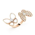 【Valeron Jewelry】TWIN BUTTERFLY DIAMOND MOP RING