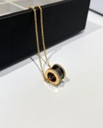 【Valerone Jewelry】ZERO 1 BLACK CERAMIC DIAMOND PINK GOLD NECKLACE - Image 6