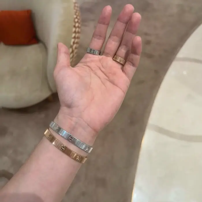 【Valerion Jewelry】 2025 NEW LOVE BRACELET BRUSHED STYLE - Image 13